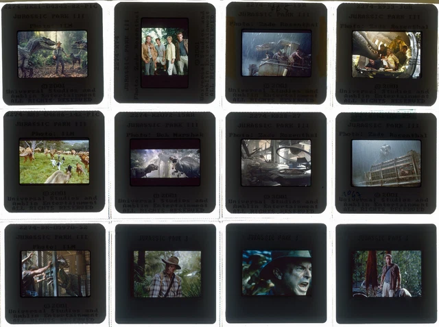 Lot 61 ektas slides originals Jurassic Park III Sam Neill William H. Macy