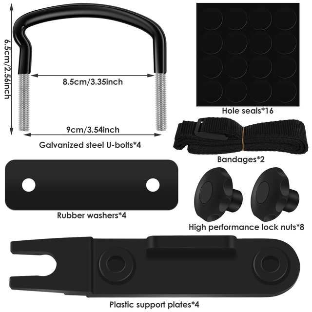 ROOF BOX MOUNTING Fitting Kit Heavy Duty Roof Box UBolt Clamp Kit
