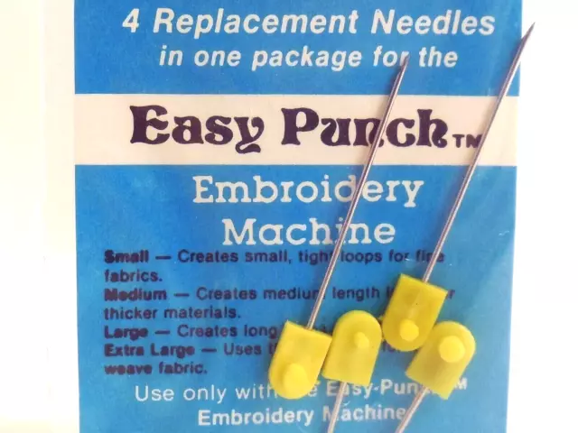 Juego de agujas de repuesto EASY PUNCH 8303 ABC máquina de bordar nuevo de lote antiguo artesanía