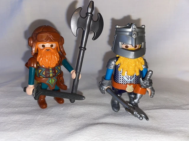 2 épées Gemmées PLAYMOBIL Pour Chevaliers Médiévaux - Pièces Détachées Occasion