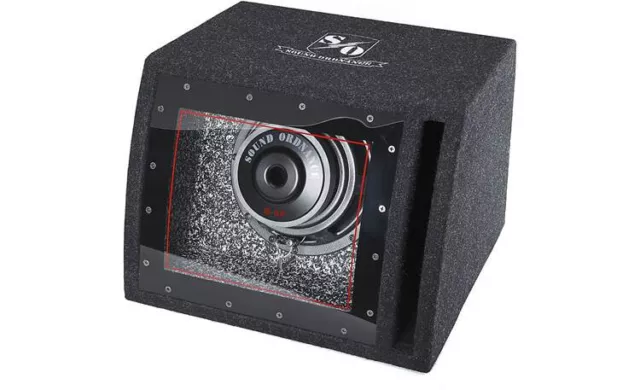 Seismic Audio SA-PGCE08LED Dual Inch 800 Watt Car Subwoofer Box with LED  Lights ＆ Plexiglass Window 人気が高い