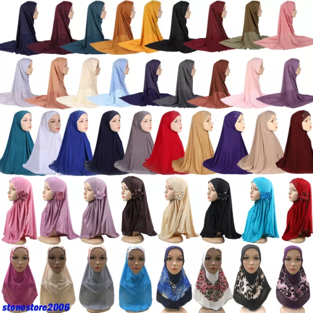 New Muslim Prayer Pullover Hijab Women Burkha Khimar Scarf One Piece Amira Niqab