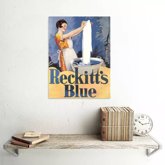 Advert Laundry Housework Woman Reckitt's Blue Barribal 30X40 Cms Fine Art Print 2