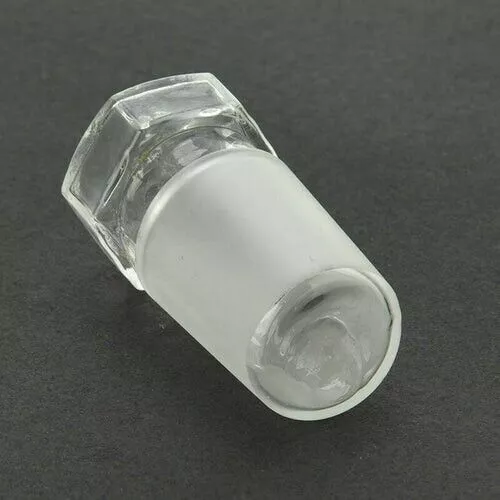 Tapón de vidrio hueco Hexagonal para botella, cristalería de laboratorio,...