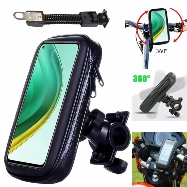 360°Fahrrad Motorrad Wasserdicht Tasche Handy Case Halterung Halter Lenkertasche