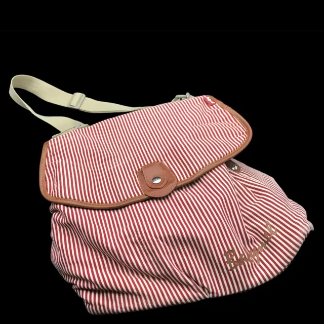 Babymel Storksak Diaper Bag, Red Stripe Satchel Baby Nappy