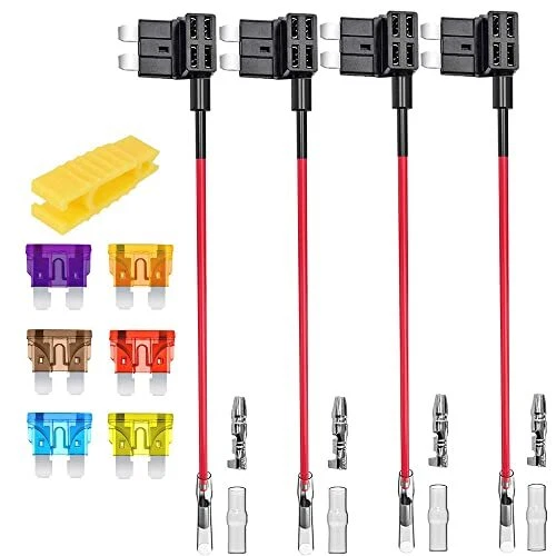 Gebildet 4pcs 12V-24V 20A Standard ATC Add-A-Circuit Porte-fusible Voiture, Adap