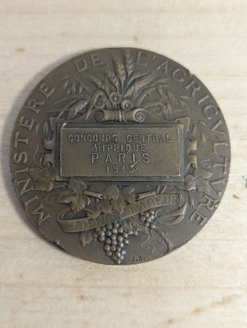 France Médaille Concours Central Hippique de Paris 1905 Argent Alphée