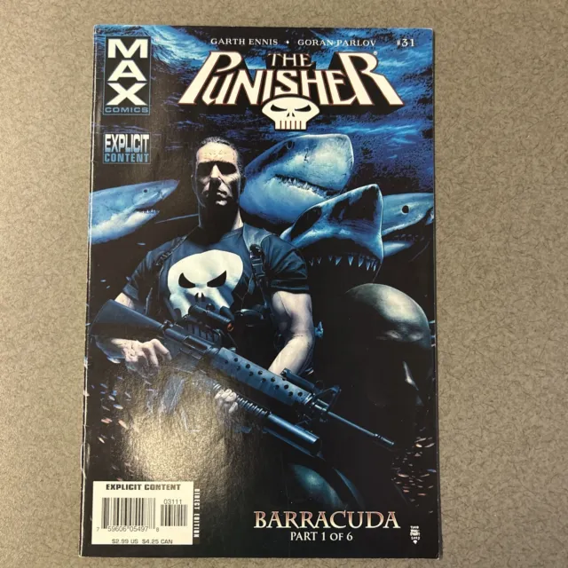 The Punisher #31 Marvel Max 1st appearance of Barracuda