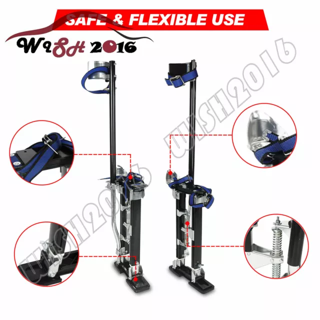 Drywall Stilts Painters Walking Finishing Tools - Adjustable 18" - 30" Black 3