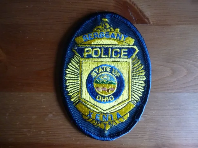 XENIA OHIO STATE SERGEANT POLICE PATCH DEPT USA obsolete Original