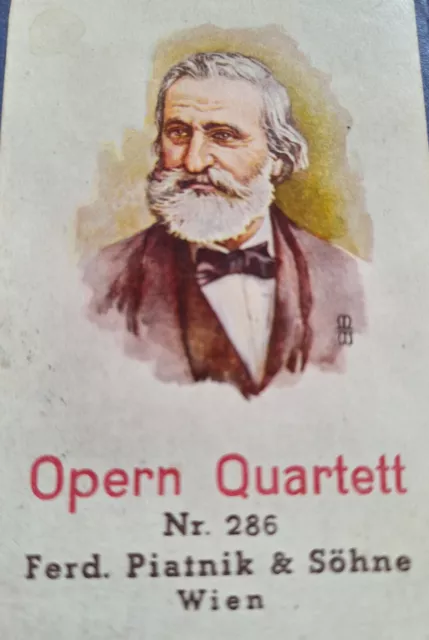 Oper-Quartett Nr. 286, Ferd. Piatnik & Sohne, Wien  - Antiquität