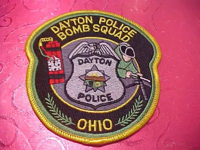 Dayton Ohio Bomb Squad Police Patch Shoulder Size Unused