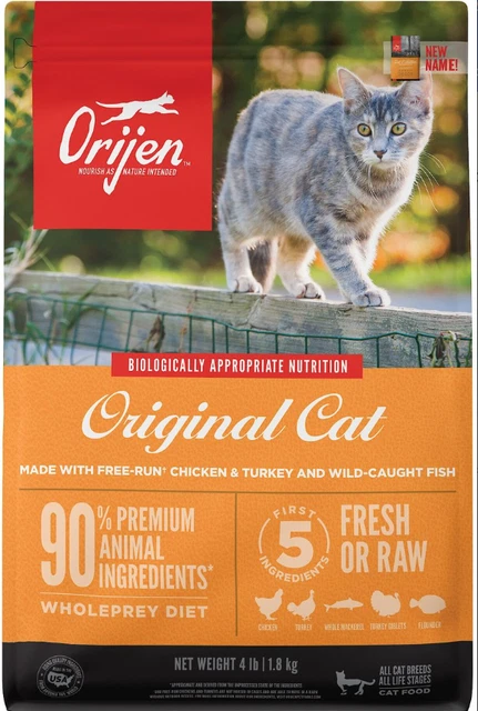 ORIJEN Original Grain-Free Dry Cat Food, 4lb