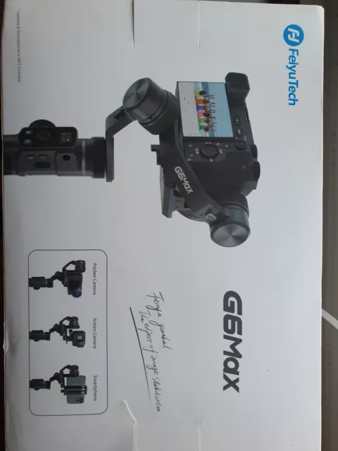 FeiyuTech G6MAX All-in-One Gimbal Stabiliser 3-Axis Handheld ,wie neu