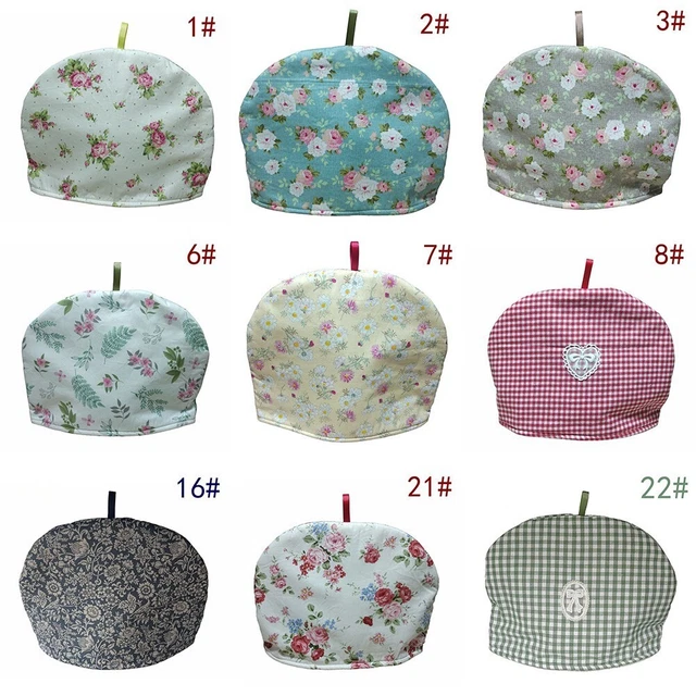 Teiera per la casa stampata decorata in cotone copertura polvere isolante Cozies