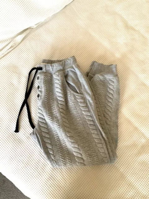 Peter Alexander Grey Quilted Pj Pants Track Pants Sweatpants Size Small