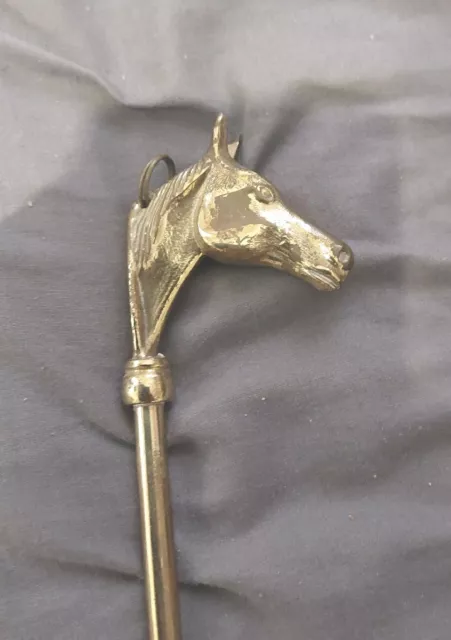VINTAGE BOOT PULL Horse Head Long solid brass 45 Cms £24.69 - PicClick UK