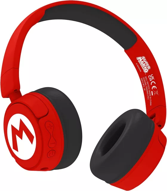 Bluetooth Kopfhörer Kinder OTL Super Mario Logo 3,5-mm-Audio-Sharing-Kabel