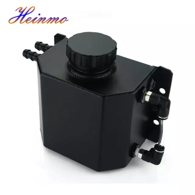 Auto Motoröl Catch Can Reservoir Tank 1L Aluminium 1000ml Schwarz Universal