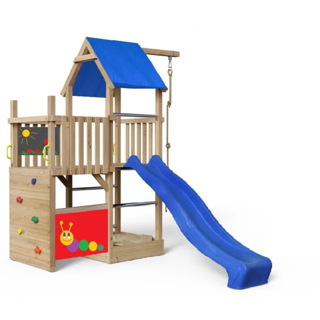 Spielturm Alex - Kompakt - 232 Lärche - Anbauturm für mehr Spaß im Garten