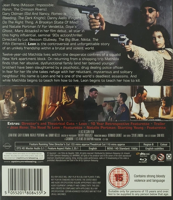 LEON SPECIAL EDITION / Director's Cut. Bluray. Very Good Condition £5
