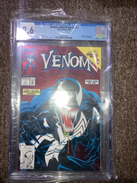 Venom Lethal Protector CGC, 1st Self Titled Venom 1st app General Orwell  Taylor