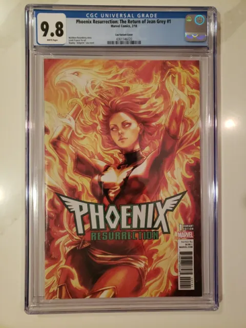 Phoenix Resurrection Jean Grey 1 Artgerm Lau Variant CGC 9.8 Marvel Comics 2018