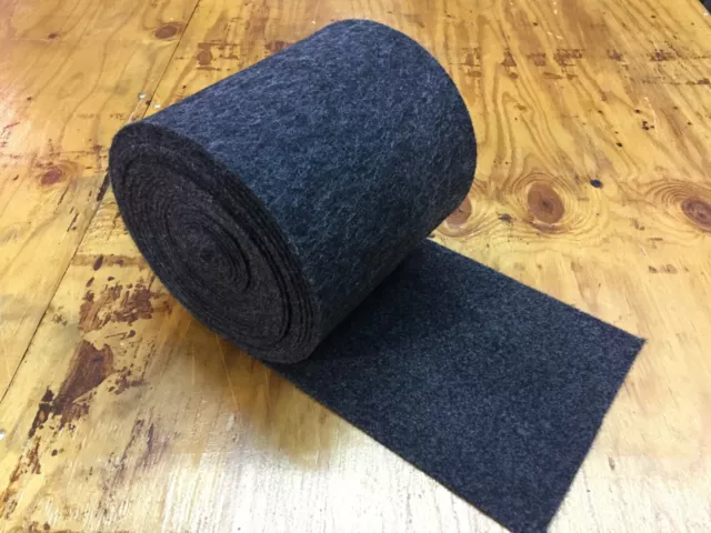 12 oz Bunk Marine Carpet / BOAT Trailer - CHARCOAL - 24" x 25' - Runners/Outdoor