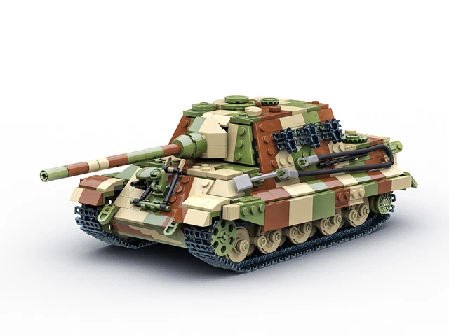 Buildarmy King Tiger (Tiger II) Kit Di Costruzione Tedesco, Modello In Mattoncini, Scala Realistica, ABS Di Qualità
