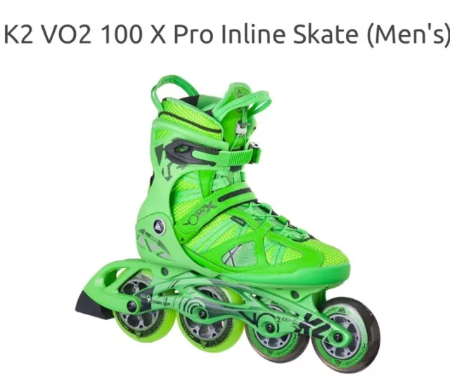 K2 VO2 100 X Pro Mens Inline Skates Size 11.0 US Rollerblades