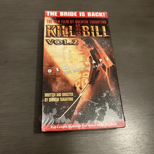 KILL BILL VOL 2 Sealed VHS Rare Retail Demo Tape Screener Watermark £ ...