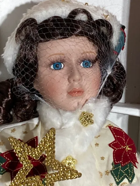 Heritage Signature Collection Holly Day Christmas Porcelain Doll 12447