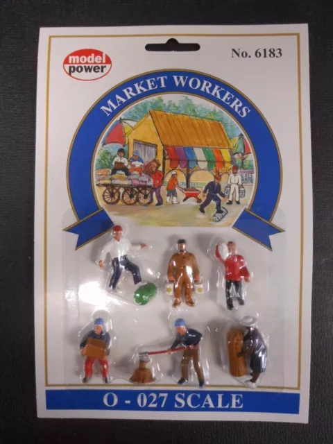 Model Power O Scale Market Workers Pack (6 Figures) - MP6183