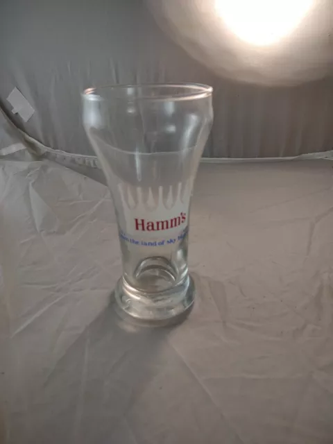 Vintage Hamms Beer Glass”From the Land of Sky Blue Waters”