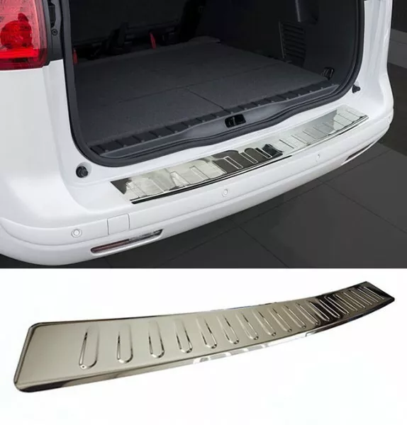 For Mercedes Benz W176 Rear Bumper Protector Guard Trim Cover Chrome Sill