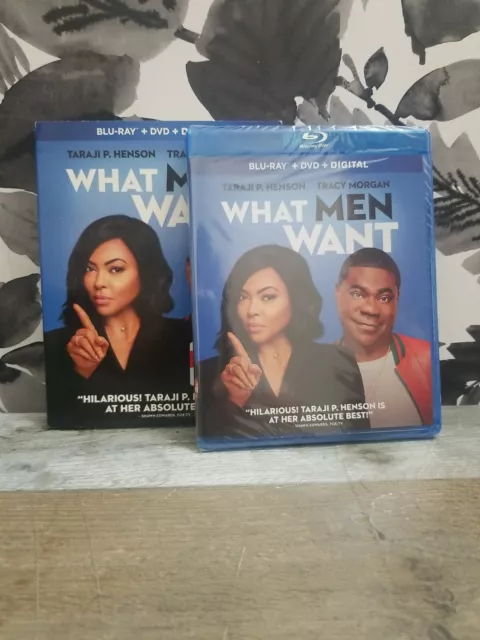 🛑 What Men Want Blu-ray, DVD, Digital NEW 2-Disc Set Taraji Henson