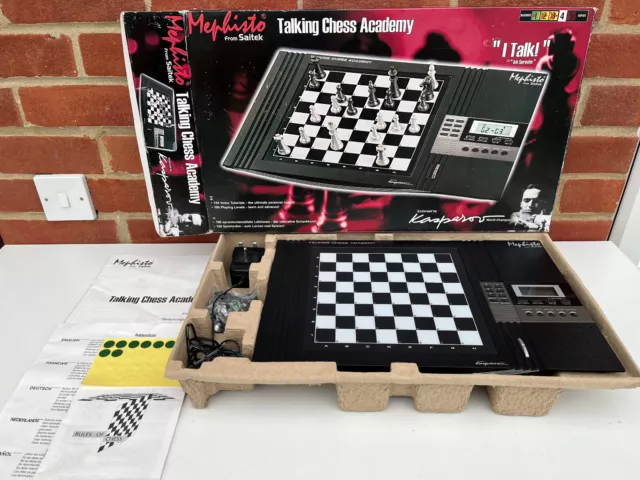 Mephisto Saitek Kasparov Talking Chess Academy 100 tutorials Boxed&Complete  VGC