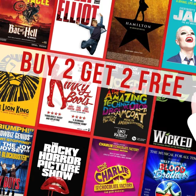 Musical Theatre Posters Retro Vintage Broadway Wall Art Poster Prints Pictures
