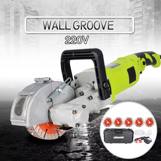 4KW 220V Electric Wall Chaser Groove Cutting Wall Slotting Machine Home House US 3