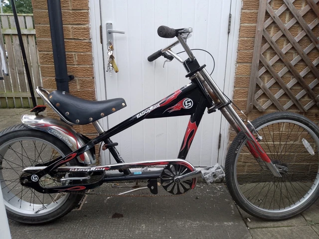 SCHWINN STINGRAY CHOPPER bike, black/chrome (Harrogate)