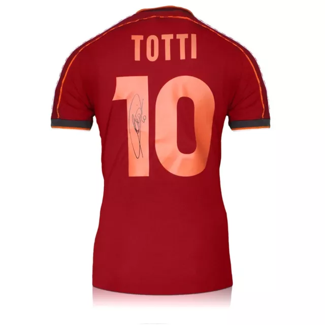 Camiseta de fútbol AS Roma 1998-99 firmada por Francesco Totti