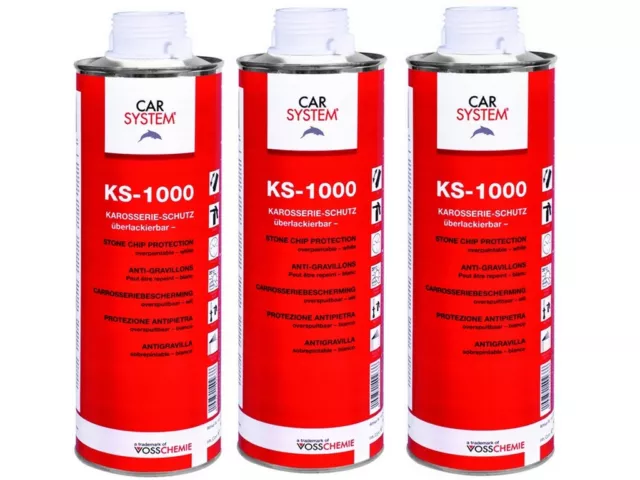 3 x 1 L Top Carrosserie Protection KS-1000 Carsystem