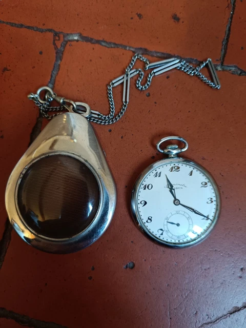 Montre à Gousset Ancienne Plaquée Or - Marque Florus - Pour Homme, Occasion