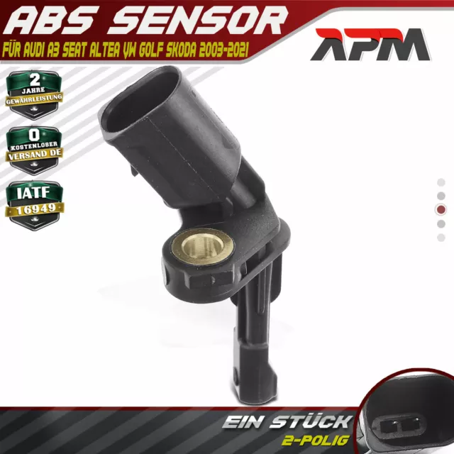 ABS Sensor Hinten Links für VW Golf V VI Passat Audi A3 A1 Q3 TT Seat Skoda