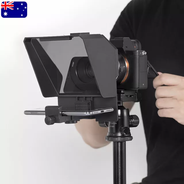 Teleprompter + Remote For Smartphone CameraVideo Recording Live Interview Speech