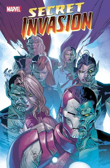Secret Invasion #1 1:25 Camuncoli Variant Skrulls Marvel Comic 1st Print 2022 NM