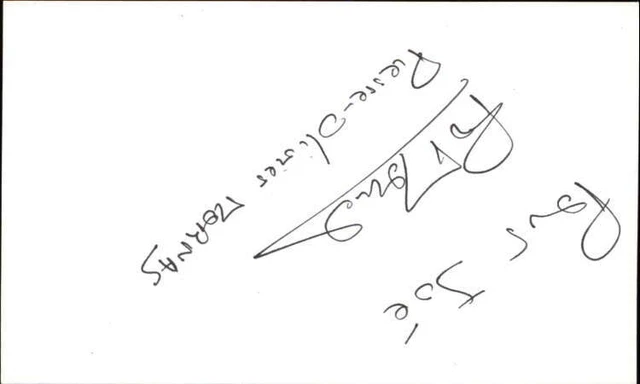 PIERRE-OLIVIER MORNAS FRENCH ACTOR AND WRITER Signed 3"x5" Index Card