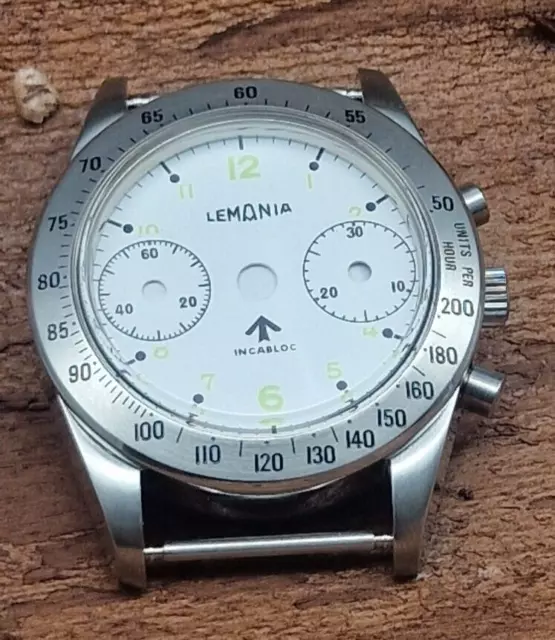 WATCH CASE AND dial swiss made Lemania 5100 movement North Eagles - NOS ...