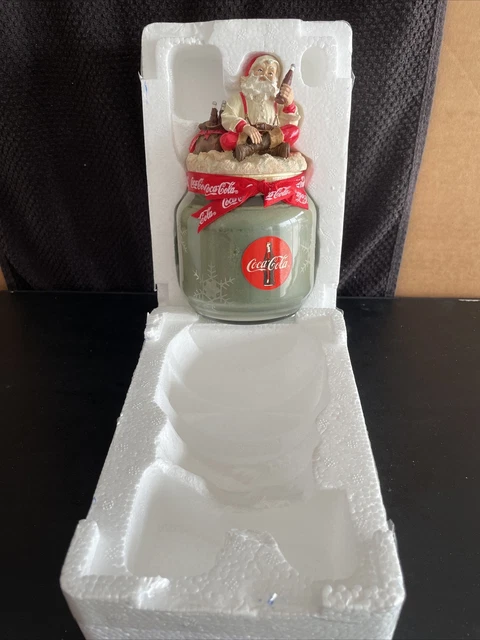 2003 Coca Cola Decorative Holiday Candle - Santa Claus-Christmas